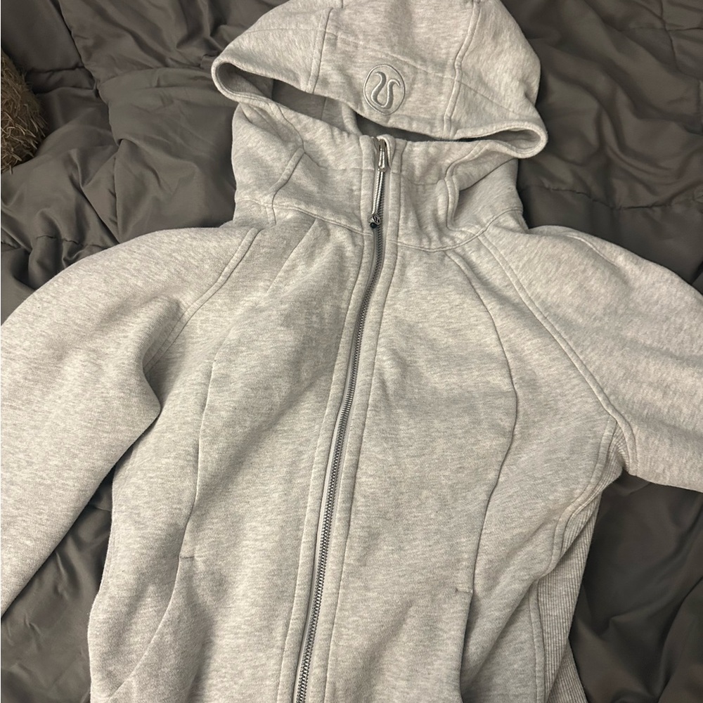 lululemon athletica Gray full zip skuba full length